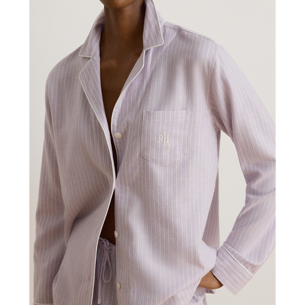 Striped Brushed Twill Sleep Set