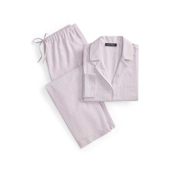 Striped Brushed Twill Sleep Set