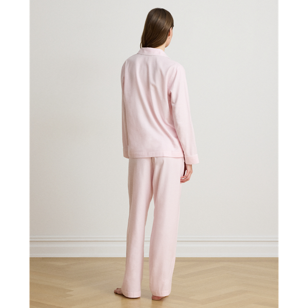 Houndstooth Brushed Twill Sleep Set