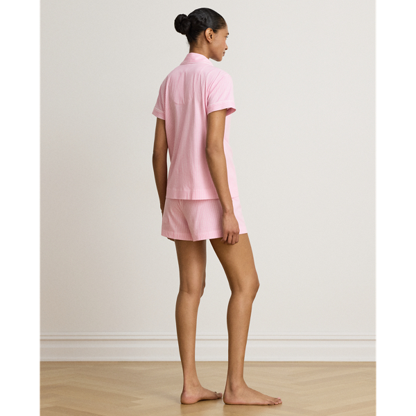 Striped Cotton Jersey Boxer Sleep Set