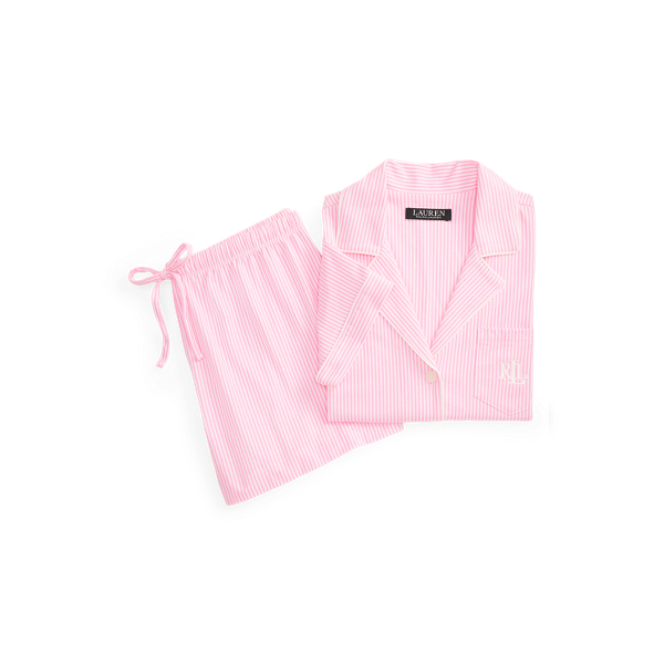 Striped Cotton Jersey Boxer Sleep Set