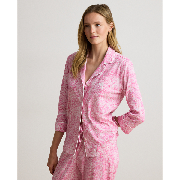 Pyjama capri &agrave; motif cachemire