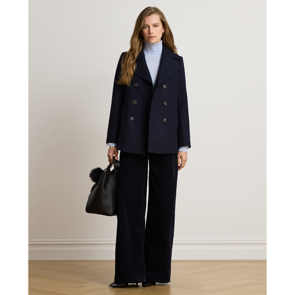 Regal Navy Wool-Blend Peacoat Lauren 4