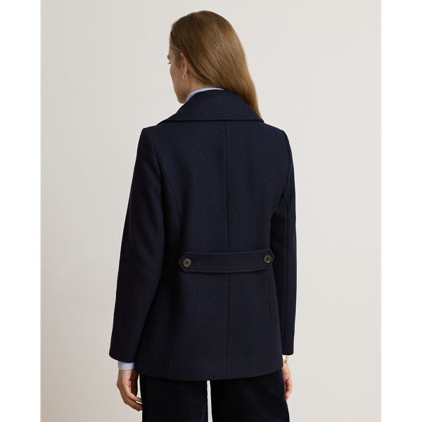 Regal Navy Wool-Blend Peacoat Lauren 5