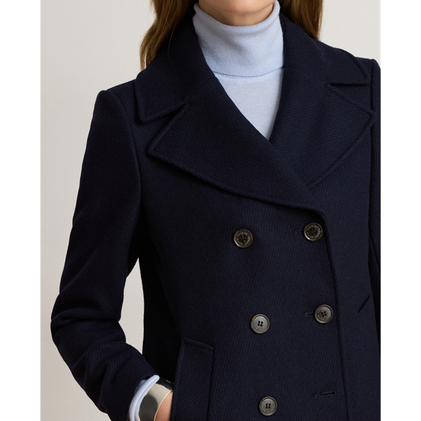 Regal Navy Wool-Blend Peacoat Lauren 6