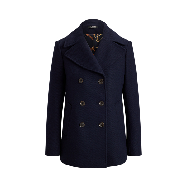 Regal Navy Wool-Blend Peacoat Lauren 2