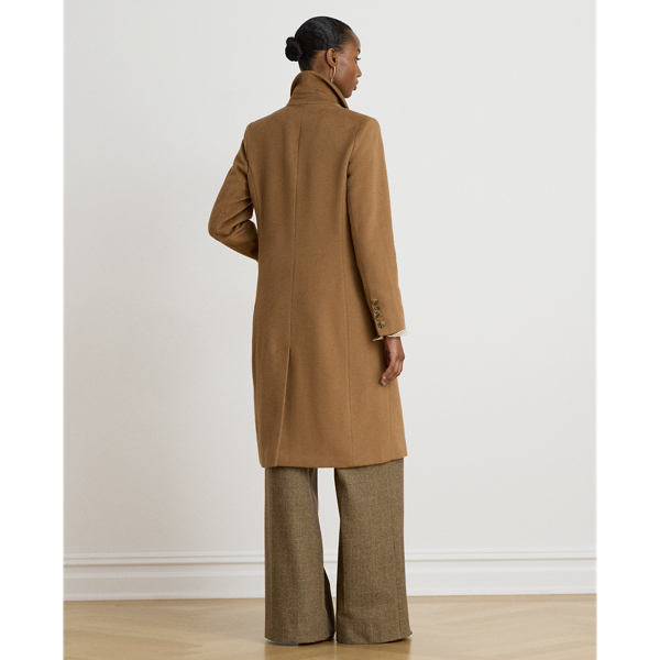 New Vicuna Double-Breasted Wool-Blend Coat Lauren 5