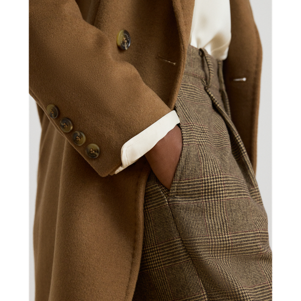 New Vicuna Double-Breasted Wool-Blend Coat Lauren 7