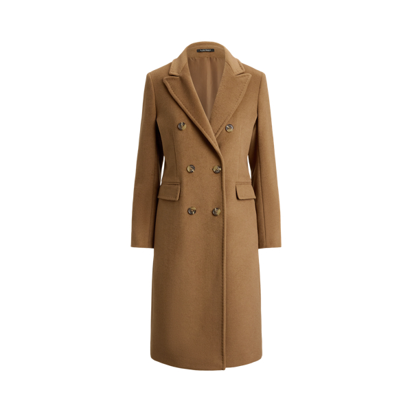 New Vicuna Double-Breasted Wool-Blend Coat Lauren 2