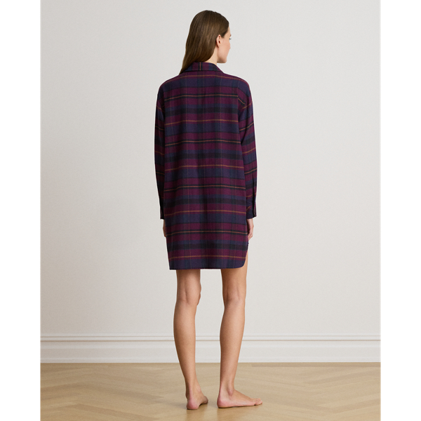 Plaid Brushed Twill Sleep Shirt