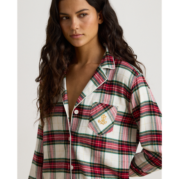 Plaid Brushed Twill Boxer Sleep Set