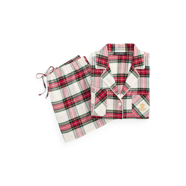 Plaid Brushed Twill Boxer Sleep Set