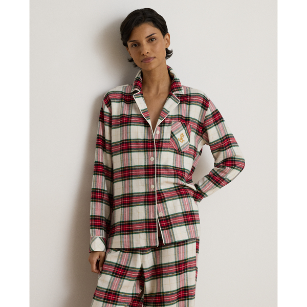 Plaid Brushed Twill Sleep Set