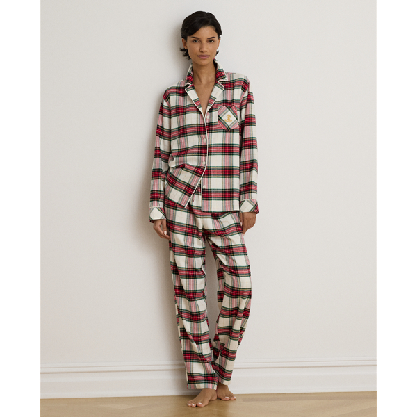 Plaid Brushed Twill Sleep Set