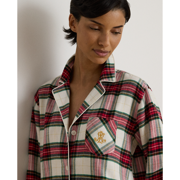 Plaid Brushed Twill Sleep Set