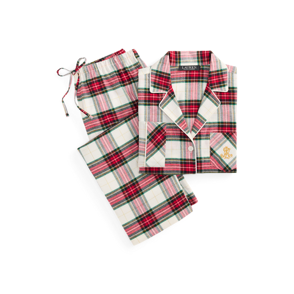 Plaid Brushed Twill Sleep Set