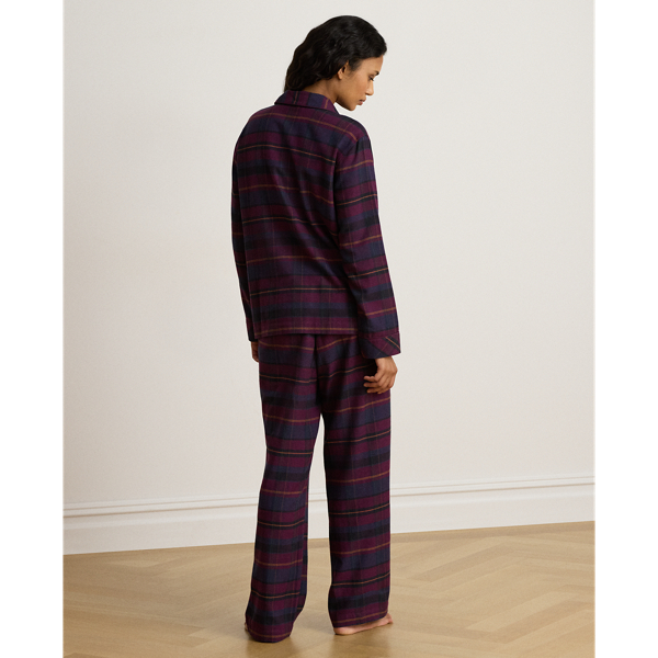Pigiama scozzese in twill spazzolato