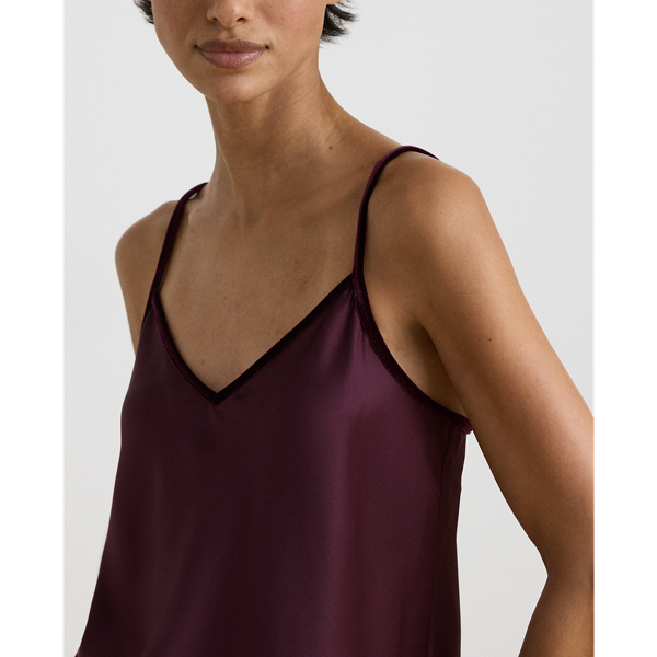 Wine Satin Sleep Set Lauren 5