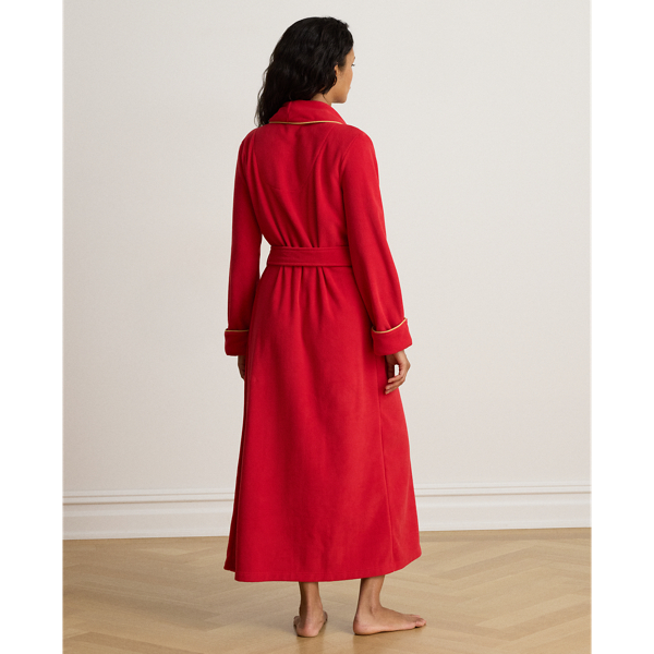 Microfleece Long Shawl-Collar Robe