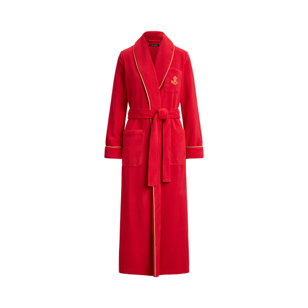 Microfleece Long Shawl-Collar Robe