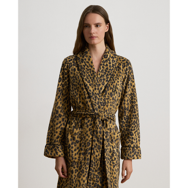 Microfleece Long Shawl-Collar Robe