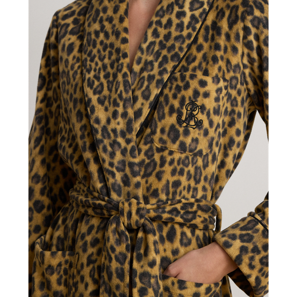 Microfleece Long Shawl-Collar Robe