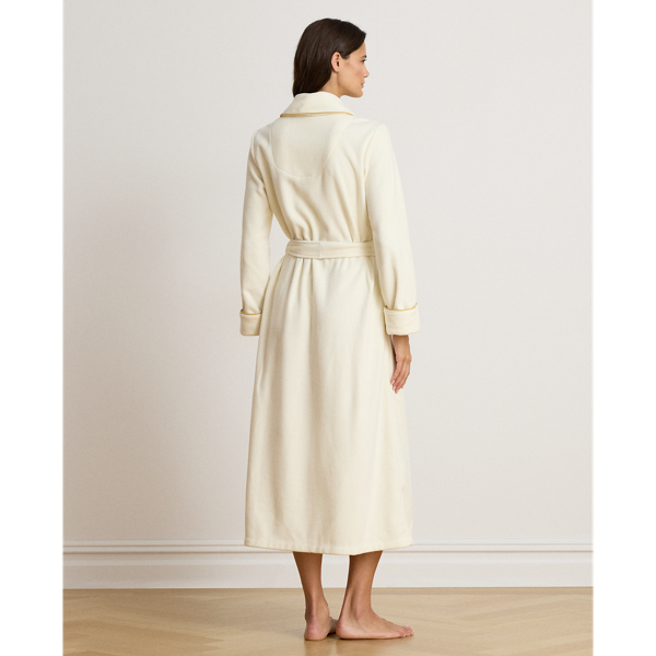 Microfleece Long Shawl-Collar Robe