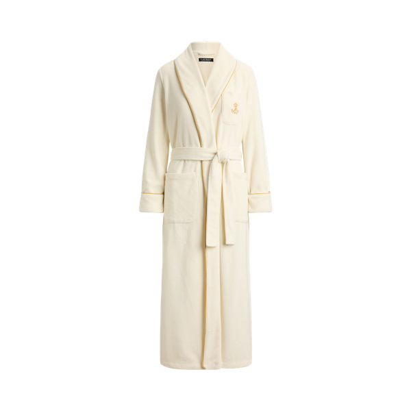 Microfleece Long Shawl-Collar Robe