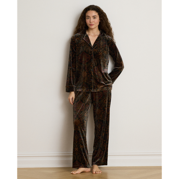 Paisley Velvet Sleep Set