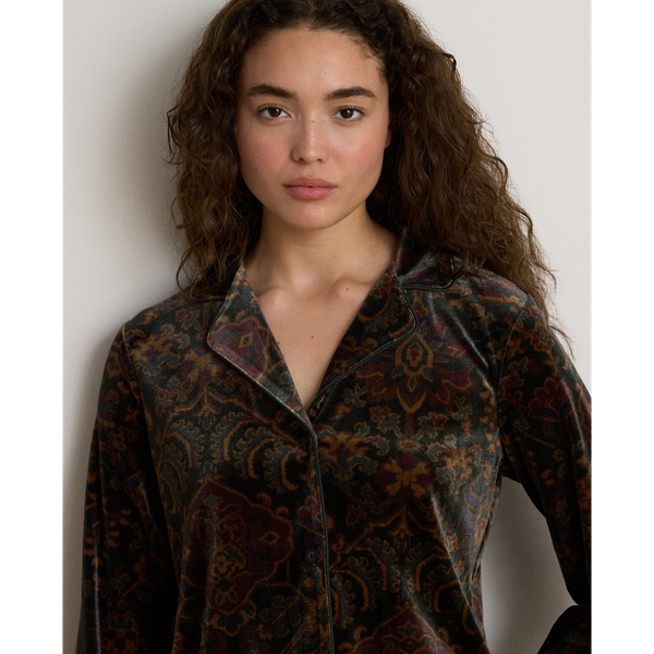 Paisley Velvet Sleep Set