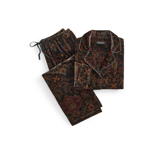 Paisley Velvet Sleep Set