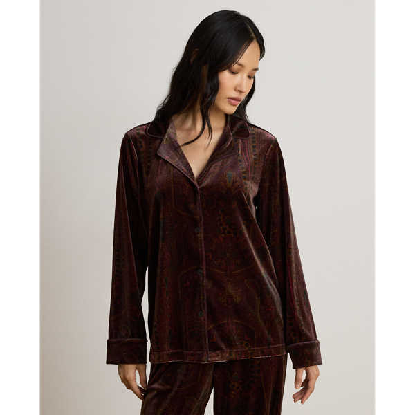 Paisley Velvet Sleep Set