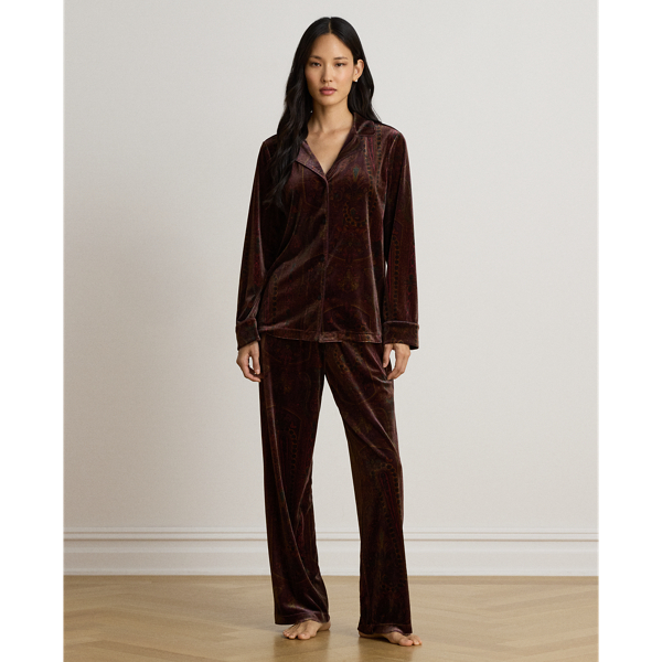 Paisley Velvet Sleep Set