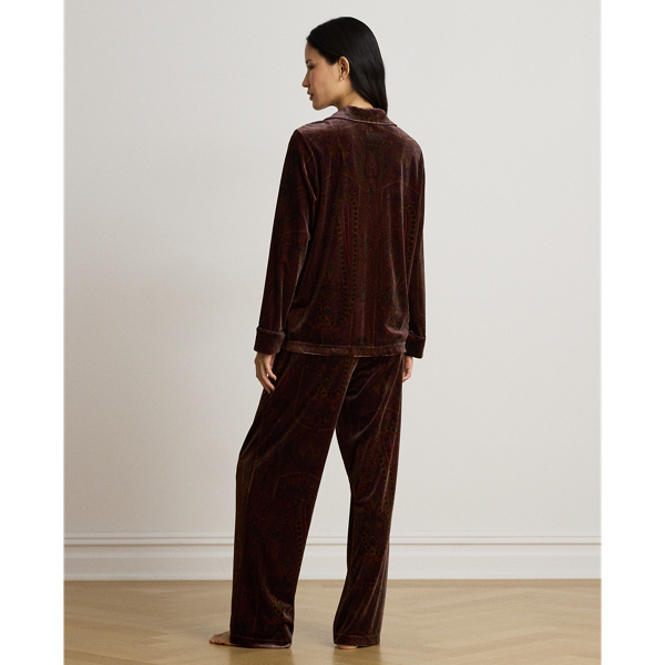 Paisley Velvet Sleep Set