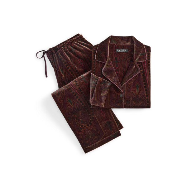 Paisley Velvet Sleep Set
