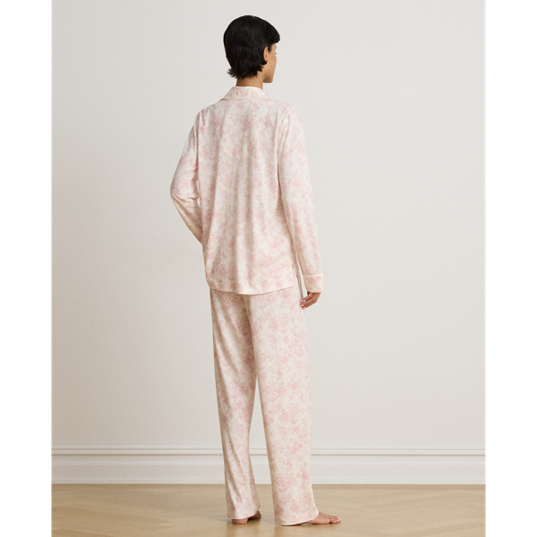 Floral Cotton-Blend Jersey Sleep Set