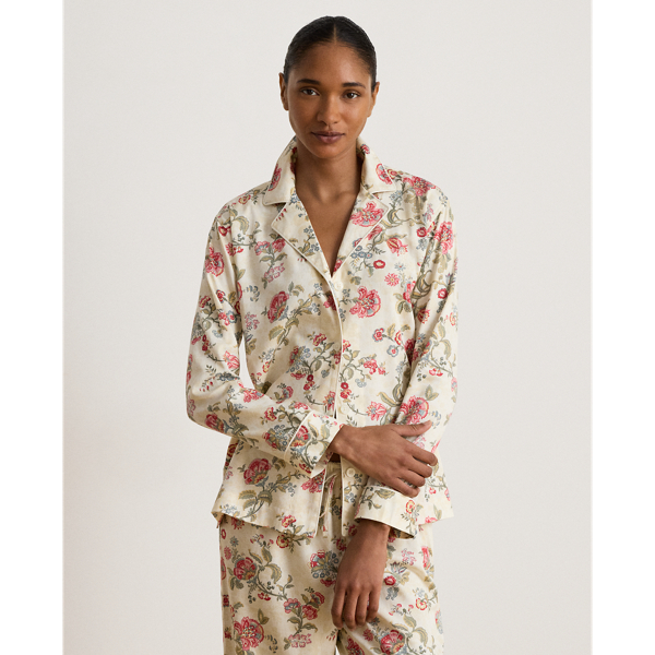 Floral Cotton-Blend Sateen Sleep Set