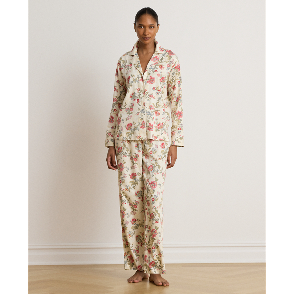 Floral Cotton-Blend Sateen Sleep Set
