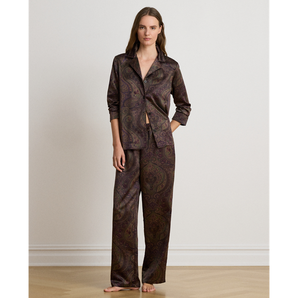 Paisley Satin Sleep Set