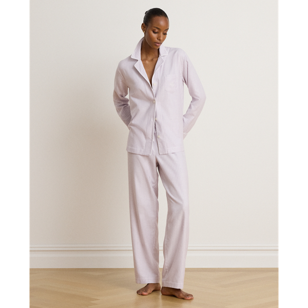 Striped Brushed Twill Sleep Set