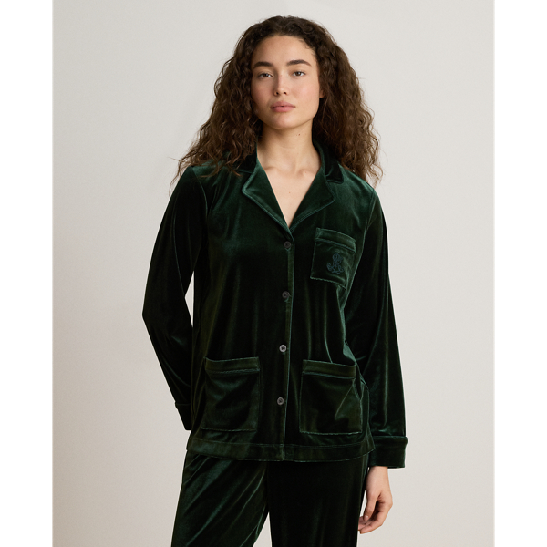 Green Velvet Sleep Set Lauren 3