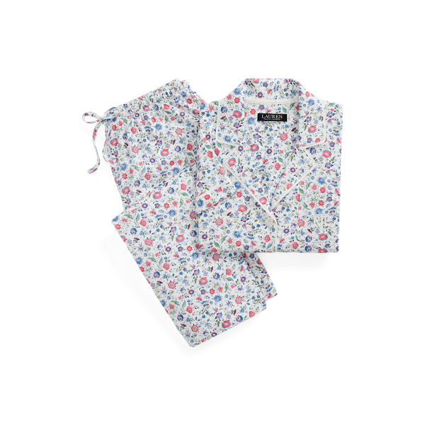 Ditsy Bouquet Floral Jersey Cropped Sleep Set Lauren 2