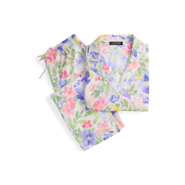 【POLO RALPH LAUREN】Printed cotton sleep set Print Cotton-Blend-Jersey Sleep Set