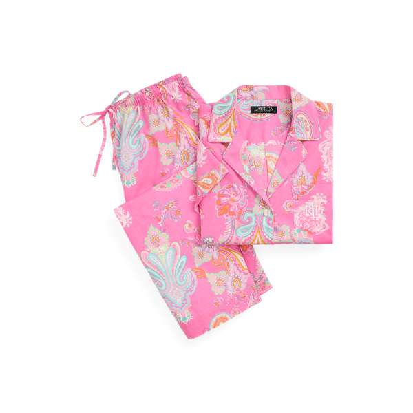 【POLO RALPH LAUREN】Printed cotton sleep set Polo Ralph Lauren Madison Printed Pajama Set | Bloomingdale's