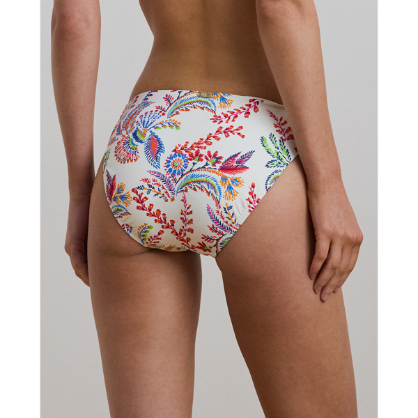 Floral Side-Twist Hipster Bikini Bottom