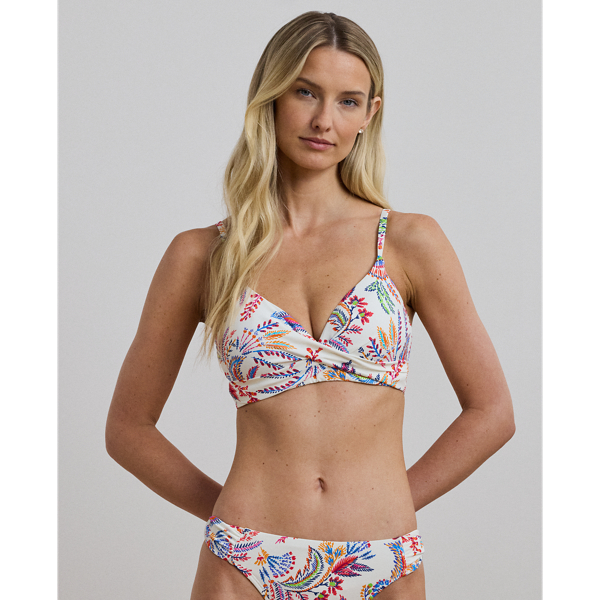 【Lauren RALPH LAUREN】Vカットアウト ビキニトップ & ショーツ Banded V-Cutout Bikini Top
