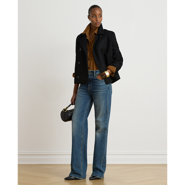 Cappotto corto in misto lana