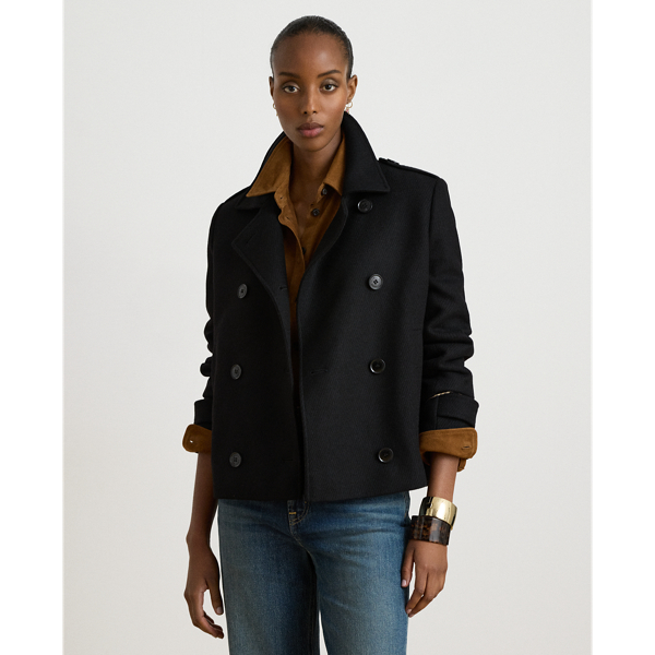 Cappotto corto in misto lana