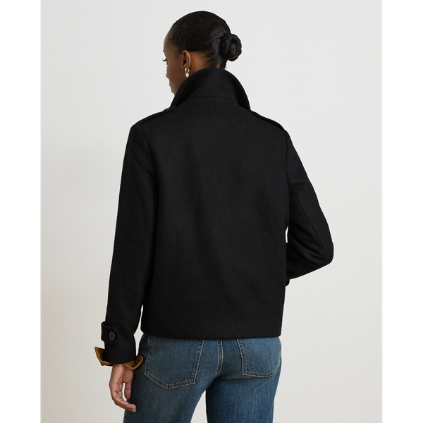 Cappotto corto in misto lana