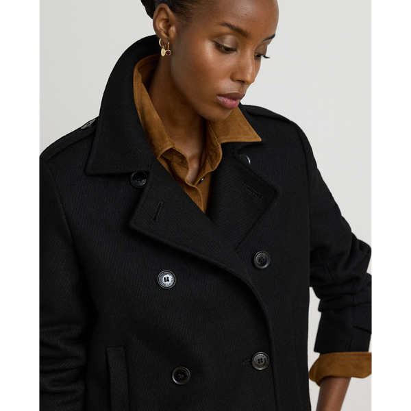 Cappotto corto in misto lana